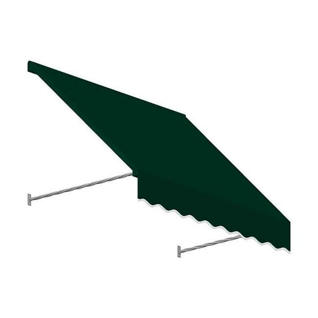 Awntech SANT32-US-4F 4.38 ft. Santa Fe Twisted Rope Arm Window & Entry Awning, Forest Green - 44 x 24 in.