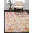 thumbnail image 2 of Unique Loom Sedona Over-Dyed Tribal Rug 3' 3 x 5' 3 Rectangle Beige/Gold, 2 of 2