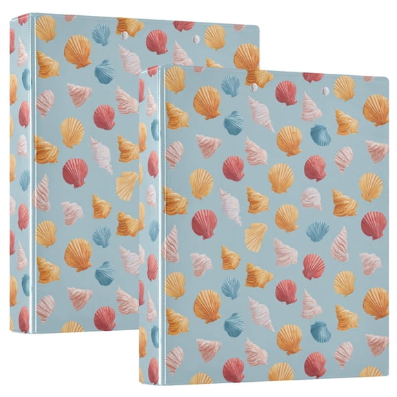 Three Ring Binder Shell Minimalism 1.5 Inch Round Binder D-Rings for Office Supplies and More