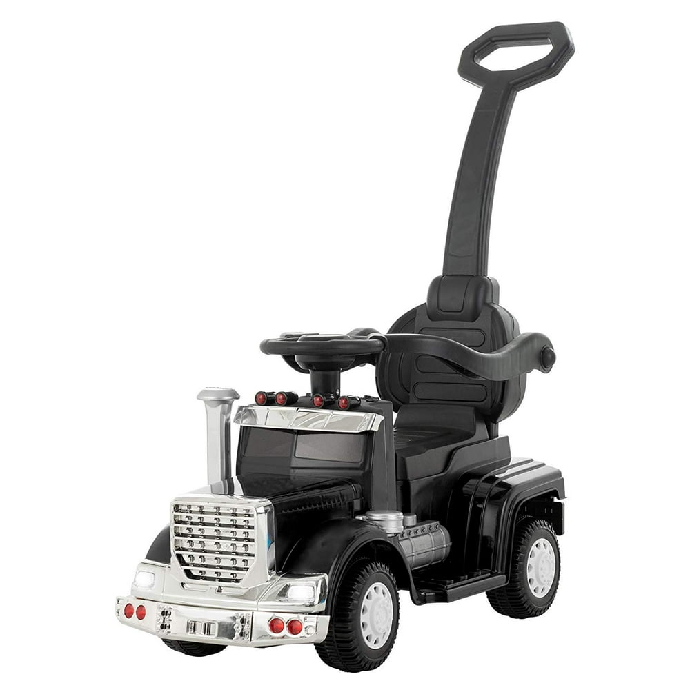 Uenjoy 6V Kids Push Ride on 3 in 1 Convertible Baby Toddler Stroller, Battery Powered Electric