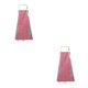 thumbnail image 1 of Wosthever Delantal lavable a la moda, delantal antiincrustante de cocina a rayas simples, delantal para mujer, suministros de cocina, café, Rojo 2piezas, 1 of 6