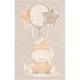 thumbnail image 2 of Unique Loom Whimsy Kids Collection Area Rug - Clement (5' 3" x 8' Rectangle Peach Blossom/Gray), 2 of 9