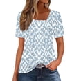 thumbnail image 1 of Usted Es Más Que una Camisa de Puntuación de Prueba, de Moda Casual Impreso Botón de Manga Corta Cuello en V para las Mujeres, 1 of 4