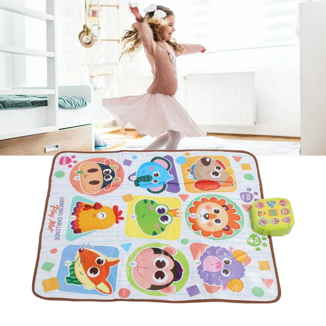 Kid Dance Mat, Educational Portable Musical Dance Pad Easy To Play for Holiday