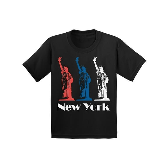 Kids New York Shirt - Youth - Statue of Liberty - NYC Novelty Souvenir Gift