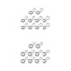 thumbnail image 1 of Cateissary 10Pairs 0.79inch Button Clasps Snaps Knitting Closure Jacket Sewing plata 2Conjunto, 1 of 1