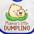 thumbnail image 4 of Inktastic Mama's Little Dumpling Boys or Girls Baby Bib, 4 of 4