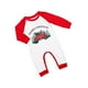 thumbnail image 5 of Vestido de casa con estampado de árbol de Navidad, coche rojo, cuadros rojos y negros, empalme, nueva familia, ropa navideña para padres e hijos, 5 of 5