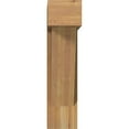 thumbnail image 2 of Ekena Millwork 8"W x 28"D x 32"H Traditional Block Rough Sawn Bracket w/ Offset Brace, Western Red Cedar, 2 of 25