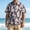 Blue#4, variant on Yertdoel Hawaiian Shirt for Men Summer Funny Floral Printed Short Sleeve Loose Fit Button Down Beach Tops Outdoor Fashion Cozy Lightweight Casual Shirts