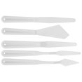 thumbnail image 4 of 5pcs Plastic Artist Palette Knife Set Portable Oil Painting Spatula Painting Tool Accessory, 4 of 14