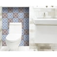 thumbnail image 5 of 8" X 8" Blue and Muted Taupe Peel And Stick Tiles, 5 of 9