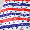 thumbnail image 6 of MeetoTime Baby Boys Girls Independence Day Jumpsuits Short Sleeve Infant Toddler Wrap Bottom Rompers Baby Summer Clothes, 6 of 7