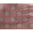 thumbnail image 4 of oneOone Georgette Viscose Fabric Stripe & Circle Patchwork Printed Fabric 1 Yard 42 Inch Wide, 4 of 4