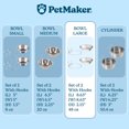 thumbnail image 6 of PETMAKER Set of 2 Stainless-Steel Hanging Dog Bowls - 48oz Each, 6 of 7