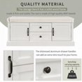 thumbnail image 4 of Solid Wood Storage Bench with Removable Cushion for Multi-Purpose Storage|42.5''L x 15.9''W x 17.5''H, 4 of 21