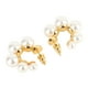 thumbnail image 5 of Pendientes Elegantes, Elegante imitacia de Repladeo de Oro Pearl Circle Pendientes Pendientes para Viajar para la Fiesta, 5 of 7