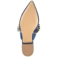 thumbnail image 6 of Journee Womens Jewel Mules Pointed Toe Slip On Evening Dress Flats, 6 of 10