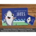 thumbnail image 2 of Printtoo Kids Placemat & Coaster Set Personalized Gift Kids,Birthday Christmas Gifts For Boys,Baby Shark Do Do Do-8x11.5 Inch, 2 of 5