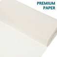thumbnail image 3 of 1 rollo de papel para envolver regalos, papel blanco sólido para manualidades, ropa y manualidades., 3 of 7