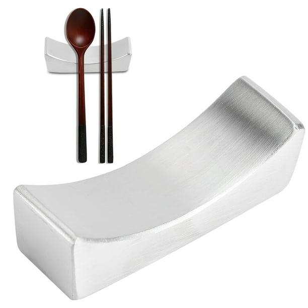 Soporte para Palillos de Acero inoxidable, Soporte Antiadherente Reutilizable para Vajilla, Elegante y Conveniente Con un Diseño Elegante, Solución de Almacenamiento Perfecta