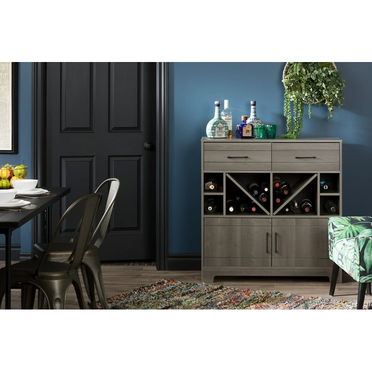 South shore vietti bar cabinet bottle shop and storage