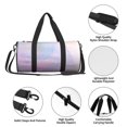 thumbnail image 3 of Sigee Rainbow Printed Multi-compartment Sports Gym Bag for Men and Women Large Capacity Travel Bag, Overnight Bag, 3 of 8