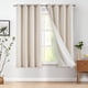 thumbnail image 1 of Cortinas Jinchan forradas de lino, 160 x 160 cm, color beige, para sala de estar, 1 of 7