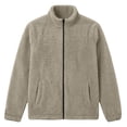 thumbnail image 5 of Stamzod Fleece Jacket for Men Stand Collar Zip Up Winter Coat Casual Warm Thick Sherpa Jackets with Pocket, 5 of 9