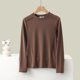 thumbnail image 1 of HongQid Women Long Sleeve Thermal Shirt Fleece Lined Undershirt Soft Base Layer Tops for Women Cold Weather, 1 of 3