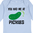thumbnail image 4 of Inktastic You Had Me at Pickles Boys or Girls Long Sleeve Baby Bodysuit, 4 of 5
