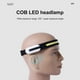 thumbnail image 2 of COB LED Head Light Torch USB Recargable 1200mAh para Camping Night Ciclismo Barbie Nuevos Originales, 2 of 9
