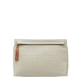 thumbnail image 1 of Pre-Owned LOEWE Repeat Anagram T-Pouch Clutch Bag in Light Green and Brown Canvas... (Good), 1 of 10