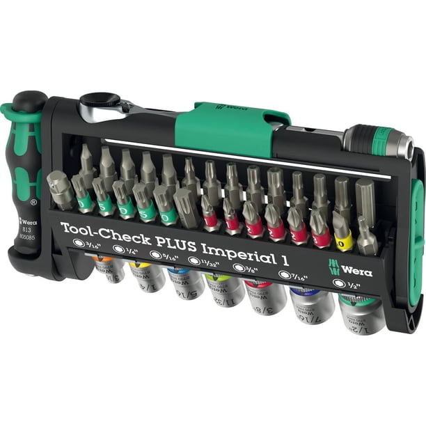 Juego de herramientas Wera de 39 piezas, 19 cm, accionamiento de 1/4", Phillips y Torx