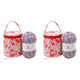 thumbnail image 2 of Almacenamiento Lana Organizador Mano Ganchillo Impermeable Con Abierta Color Rojo 2 Uds., 2 of 4