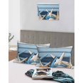thumbnail image 5 of Coastal Starfish Pillow Covers King Size 2 Pack, Blue Wooden Grain Seashells Country Soft Bed Throw Pillowcases Breathable Cooling Long Lumbar Body Pillow Sham Cover for Bed Sofa 20''x36'', 5 of 7