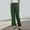 Green, variant on IDALL Linen Pants Women Wide Leg Pants Woman Plus Size Solid Tightness Trousers Pocket Casual Pants Baggy Pants Plus Size Pants Black L