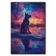 thumbnail image 3 of Starry Night Canvas Inspired German Pinscher Dog Pet Family Friend Peace Oil Painting Art Print Poster Wall Decor, 3 of 6