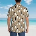 thumbnail image 6 of Daiia Lovely Penguin Hawaiian Shirt for Men Gentle Cotton Regular Short Sleeve Casual-3X-Large, 6 of 9