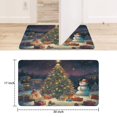 thumbnail image 6 of Merry Christmas Snowman Christmas Tree Linen Non-slip Floor Mat, Entryway Doormat Durable Low-Profile Mat Home Decor, Mats Washable Kitchen Bathroom Laundry Bedroom Living Room Doormats 30x17in, 6 of 6