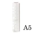 thumbnail image 1 of New Straight books Ruler Loose-leaf Today Rulers Frosted Transparent Mint Cute Kawaii White Polka Dot Rulers free shipping A5, 1 of 6