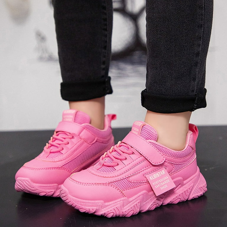 B91xZ Kids Shoes Girls Breathable Sneakers Athletic Running