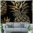 thumbnail image 4 of Leisuo Pineapple Wall Hawaiian Wall Tapestry Wall Hangings Summer Tropical Fruit Tapestries for Black Living Room Dorm Decor Painting, 4 of 6