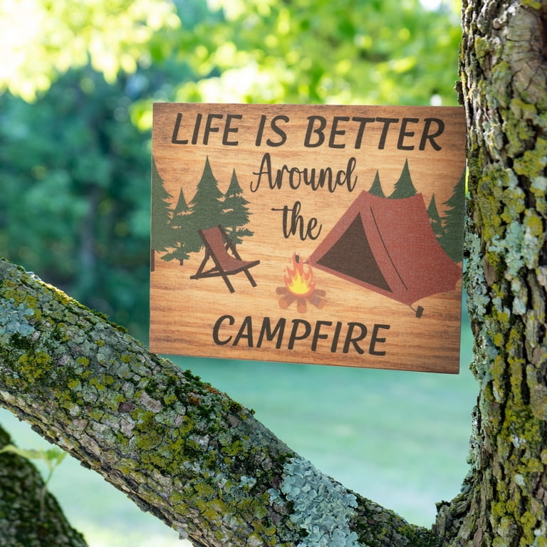 JennyGems Camper Gifts for Women, Camping Adventure Campsite Hanging Decor,  RV Camping Gifts, Camping Signs, Cute Camping Gifts, Fun RV Accessories,  Gift for Campers (Today's Adventures) 