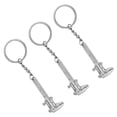 thumbnail image 4 of FRCOLOR  3 Pcs Key Chain Vernier Caliper Tiny Keychain Portable Silver, 4 of 7