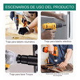thumbnail image 4 of Conjunto Combinado de Manguito de llave eléctrica Labg 15 Piezas Turquesa, 4 of 5