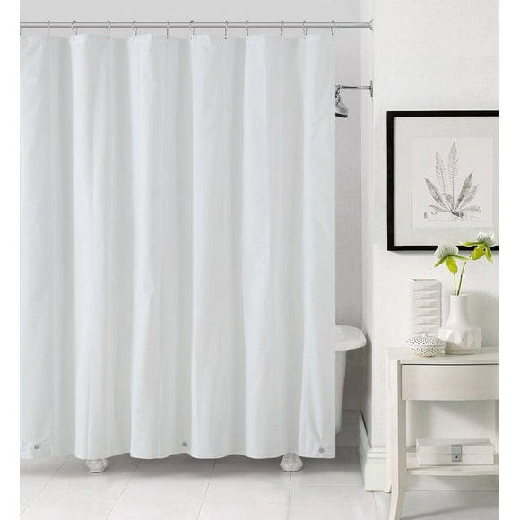 Forro de cortina de ducha Zenna Home White PEVA 180 x 178 cm