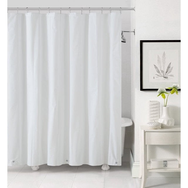 Forro de cortina de ducha Zenna Home White PEVA 180 x 178 cm
