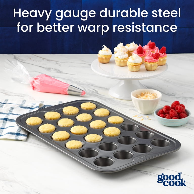 GoodCook 24-Cup Mini Muffin Pan, Nonstick Steel photo 6