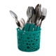 thumbnail image 1 of Juego de Cubiertos Azul 17 Piezas con Soporte, Acero Inoxidable y Mango Ergonómico, Incluye Cuchillos, Tenedores y Cucharas, Organización y Estilo en tu Cocina, 1 of 4